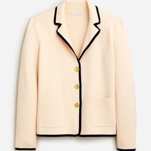 NWT J.Crew Tipped Sweater Blazer